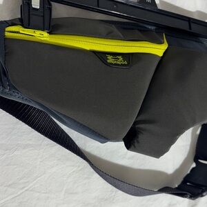 Black Waist Pack with Neon Yellow Accent